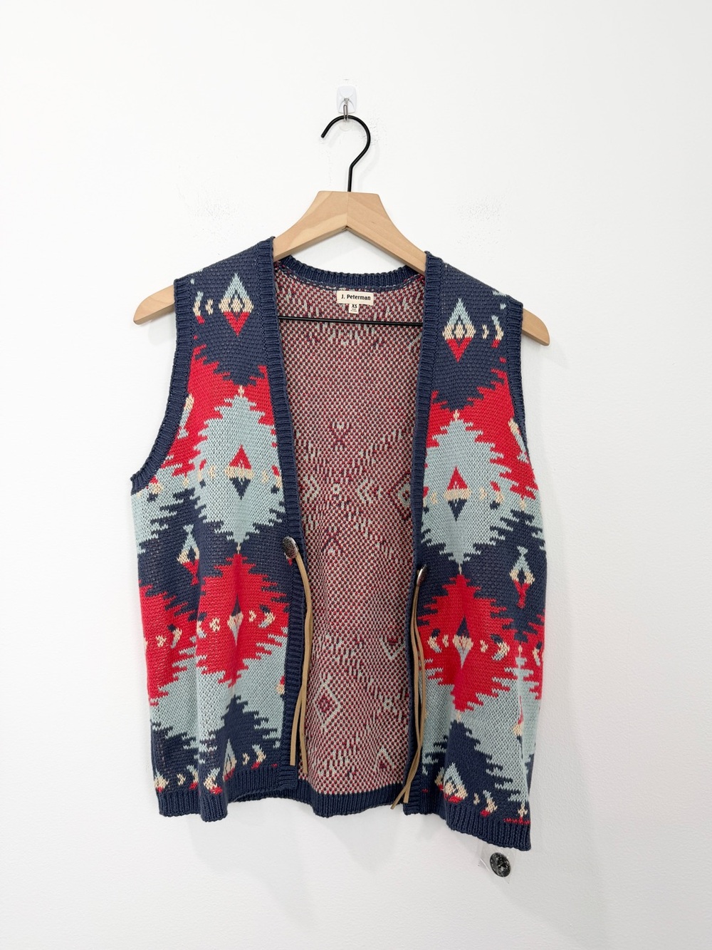 J. Peterman Sedona Sweater Vest Aztec
Southwestern NWOT size XS